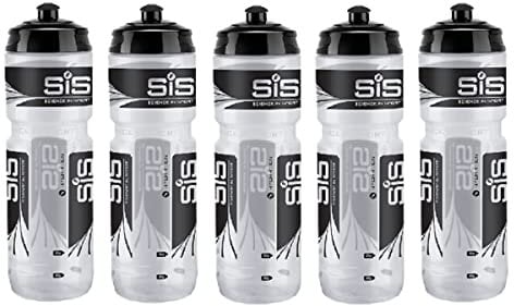 SIS 800ml Sports Fitness Running Cycling Water Bottle (Qty5, Clear)