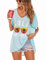 Robe de Plage pour Femmes V-Cou Bikini Cache-Maillots Taille Unique Coton mélangé Dentelle Chemise Robe Couvrir Beach Maillots de Bain Cover Up