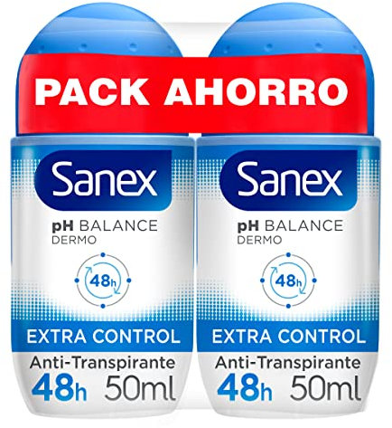 Sanex Desodorante Dermo Extra Control, 2 x 50ml