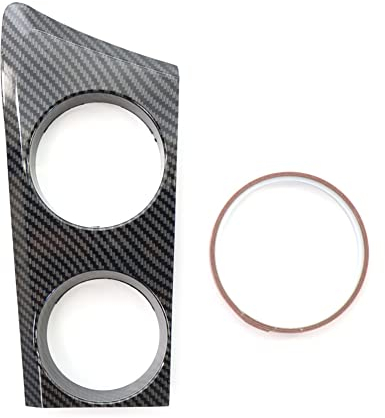 FSFYUK Embellecedor de la cubierta del panel del portavasos de agua de la consola central del automóvil para Serie 1 E81 E82 E87 E88 Hatchback Coupe 2004-2011