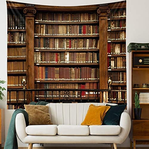 3D Library Shelf Books Wall Paper Wall Print Decal Wall Deco Indoor Wall Murals Removable Wall Mural | Self-Adhesive Large Wallpaper , For Office Hotel Restaurant Wall Backgroun 400 (W) x 280 (H) cm