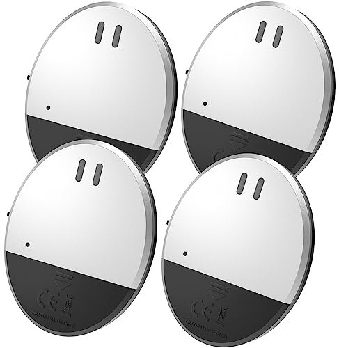 Window Alarm, 4pcs 130DB Loud Vibrating Door And Window Alarm, Window Alarm Sensors Glass Break Sensors With Led Indicator Light, Fit For Any Window For Home Office Security.