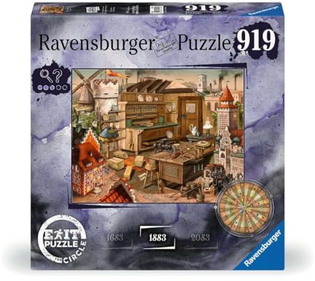 Ravensburger EXIT Puzzle 17447 - EXIT The Circle, Anno 1883 - Escape Room Puzzle mit 919 Teilen, ab 14 Jahren