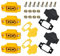 HUAZIZ 4 Paar XT60E-F Hochstrom Einbaustecker mit Gummikappe, Schrauben Wassergeschützt für Lipo Akku XT60 Stecker