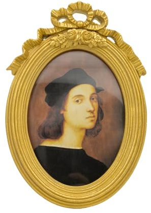 Willump Eingerahmt, Viktorianischer Look, Perfekter Einrichtungsschmuck, Anhänger Der Arbeitsfläche und Wänden Sind Die Besten Geschenke,Die anzeige 12,5x17,2 cm (V11-Sand Gold)