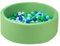 simpa morvita Round Green Soft Foam Ball Pit with 200 Balls- Dimensions 90cm (Dia) x 30cm (H)