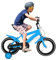 SICHENSH 14 Zoll Kinderfahrrad Höhenverstellbares Fahrrad mit Stützrädern und Bremsen Vorne und Hinten, Neutral Kinderfahrrad Abnehmbare Stützräder Kinderfahrrad für 3-6 Jahren Gedacht (Blau)