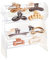 Closer Minimalistischer 360 Grad drehbarer Klauen-Clip-Halter und Aufbewahrung, transparenter Acryl-Haarspangenorganizer, 14 Fächer, 42 Tragfähigkeit