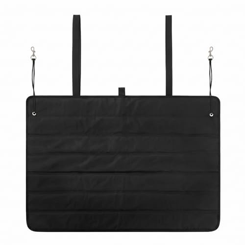 Tinideya Protector de parachoques trasero grande para automóviles, 41 x 25 pulgadas, plegable, tapete protector de carga para perros, evita arañazos mientras se descarga y carga para SUV, furgoneta