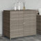 ShGaxin Armoire de rangement de jardin en rotin PE gris 83 x 45 x 76 cm, armoire extérieure de jardin, meubles de jardin extérieur - 365545