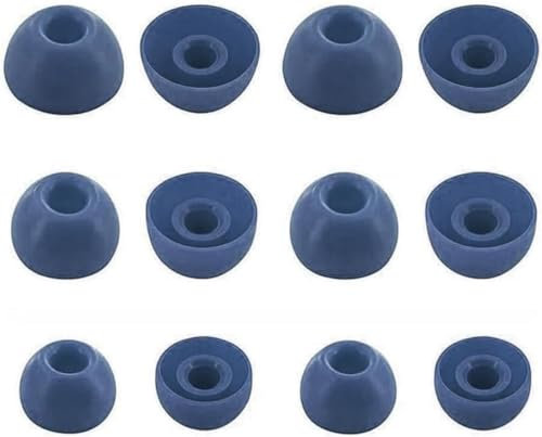 Replacement Earbud Ear Buds Tips Eartips Compatible with Soundcore by Anker P20i Earbuds, 6 Pairs S/M/L 3 Sizes Soft Silicone Earbuds Tips Ear Tip for P20i /P2 Mini/ P3i/ P30i/P40i –Navy 713
