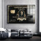 YXLUJYYI Leinwandbild, Filmplakat, Motiv: Wolf von Wall Street Graffiti Financial Tycoon, 58 x 78 cm, ungerahmt