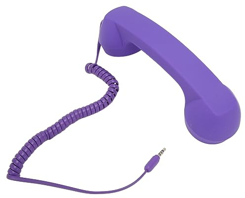 KIMISS Telefonhörer für Handliche Telefonhörer Usb Retro-Telefonhörer mit ABS-Kabel, Kabelgebunden, 3,5-mm-Stecker, Retro-Telefonhörer für Smartphone, Computer, Mobiltelefon (#3)