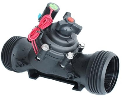 CIJIAOPOYU Válvula solenoide de 24 V CC de 2,5 Pulgadas for riego, Normalmente Cerrada, 12 V, 24 V(24VDC)