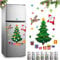 Christmas-themed Magnetic Stickers,Magnetic Christmas Tree for Refrigerator Decorations,Christmas Fridge Magnets Christmas Fridge Santa Refrigerator Magnets,DIY Magnetic Xmas Sticker for Fridge (A)