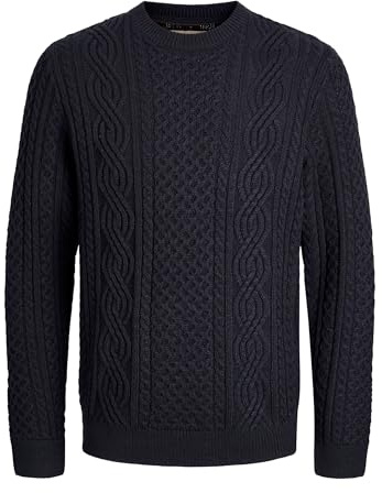 JACK & JONES JPRBLUSEAN Knit Cable Crew Neck SN