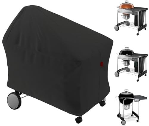 Cover Geny Grillabdeckung passend für Weber 55,9 cm Performer & Performer Deluxe & Performer Premium Holzkohlegrill (im Vergleich zu Weber 7152), Nexgrill VEVOR 55,9 cm Holzkohlegrill mit Wagen