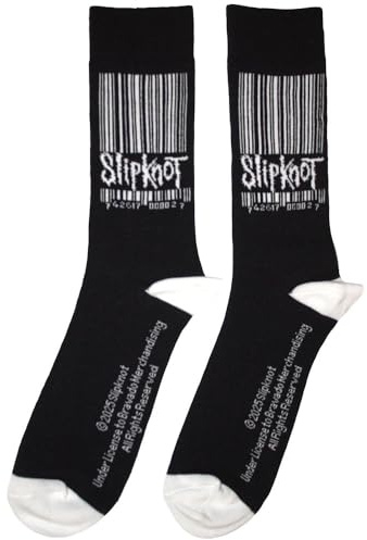 Rock Off officially licensed products Slipknot Barcode Jumbo Band Logo Ankle Socks One Size