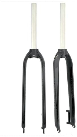 TOTLAC Forcella Anteriore Rigida per Mountain Bike da 1-1/8'' Dritta, Forcella Anteriore per Bici da 26, 27,5, 29, in Lega di Alluminio, con Freno a Disco, sgancio rapido 9 x 100 mm (n