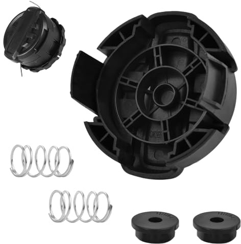 LEONTOOL DWO1DT995 Weed Eater Tête de coupe-herbe Accessoires de rechange pour bobine de coupe-bordures Dewalt DCST922P1 DCST922B DCST972X1 avec 2 ressorts Weedeater et 2 capuchons à ressort