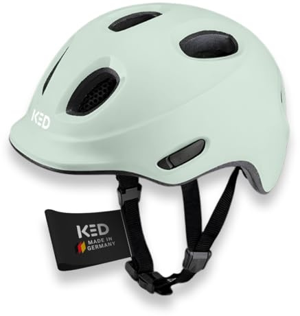 KED Meggy Spark Kinderfahrradhelm, Inmold, 360° Verstellsystem, Reflektoren, Insektenschutznetz, Leicht, Verstellbar, Made In Germany