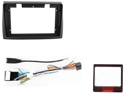 Für FIAT Für STILO 2002–2010 9-Zoll-Multimedia-Radio-Einbaurahmen Armaturenbrett-Halterung Adapter Decoder CAN-Bus-Kabel AJOHBM(Set)