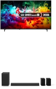 LG 65QNED70B6C 65-Inch QNED MiniLED AI 4K UHD Smart TV bundle with US40TR Soundbar with Wireless Subwoofer & Surround Sound 4.1 channel, 400W