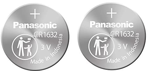 Panasonic CR1632-2 CR1632 3V Lithium Coin Battery (Pack of 2)