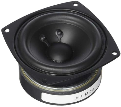 Eminence ALPHA38 3 Inch 8Ohm MID Bass Woofer 60W, Black