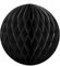 Wabenball 10cm, 20cm oder 30cm viele Farben Honeycomb Wabenbälle aus Seidenpapier (Schwarz, 30cm)