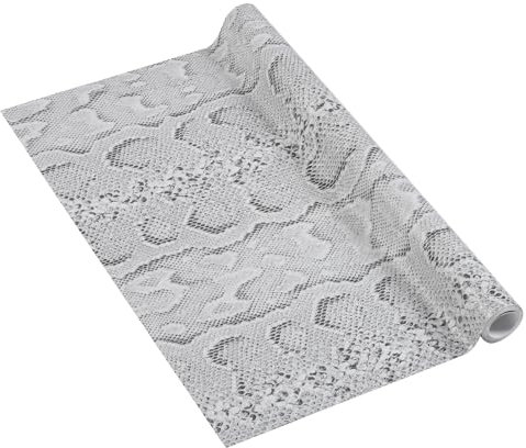 Venilia Klebefolie | Snake Schlangen-Muster Schlangenoptik Grau | 67,5cm x 1,5m, Stärke 350µ | selbstklebende Möbel-Folie, Dekofolie, Tapete, Küchenfolie | PVC ohne Phthalate | Made in EU
