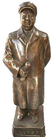 Fashion158 Chinesische Statue Mao Zedong Messing handgefertigt geschnitzt