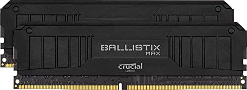 Crucial Ballistix MAX BLM2K8G44C19U4B 4400 MHz, DDR4, DRAM, Desktop Gaming Speicher Kit, 16GB (8GB x2), CL19, Schwarz