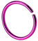 Taffstyle Piercing Continuous Ring Fake Klemmring Dünn Septum Tragus Helix Nase Lippe Ohr Nasenring Ohrpiercing Hoop Clip On Lila 0,8mm x 8mm