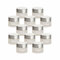 gouveo Lot de 12 pots à crème vides en verre mat 15 ml avec couvercle à visser argenté et brochure (français non garanti)