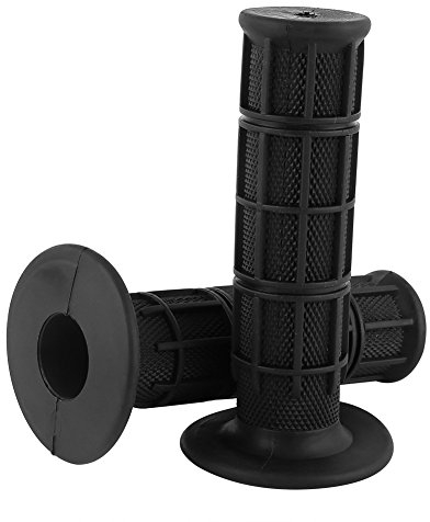 Motorrad Lenker Motocross Cross Griffe geschlossen Fahrradgriffe, BMX Scooter 1 Paar 22/25mm 7/8 Universal Gummi Motorrad Lenker Mountainbike Handgriffe(Schwarz)