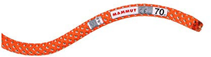 Mammut Duoss einfaches Seil 9,8 Crag Classic für Erwachsene, Unisex, Vibrant Orange/Weiß (Orange), 70 m