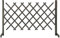 vidaXL Garden Trellis Fence 120x90 cm Grey - Versatile and Expandable Firwood Panel for Outdoor Garden, Flower Bed Border, Climbing Plant Support, Easy Assembly