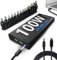 Batterie Externe Gravity 100 Sunslice 26800 mAh, USB-C Power Delivery 100W, Set de 12 Adaptateurs Universels, Recharge Rapide pour Smartphones, Laptops, Tablettes