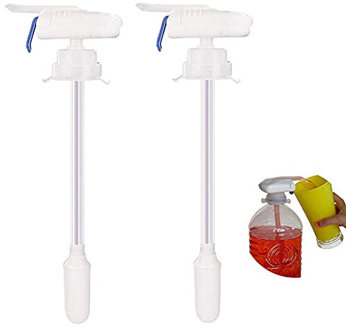 Milk Dispenser, 2PCS Portable Automatic Drink Dispenser Tap,Spill Proof Electric Drink Straw for Milk Juice Beer Beverage Bottle