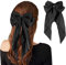 Zeayebsr haarklammer, haarklammer groß,haarspangen damen,haarspangen damen,haarklammern, 1 Stück 33CM große Schleife schwarz elegante lange Haarnadelschleife, Haar-Accessoires für Frauen und Mädchen