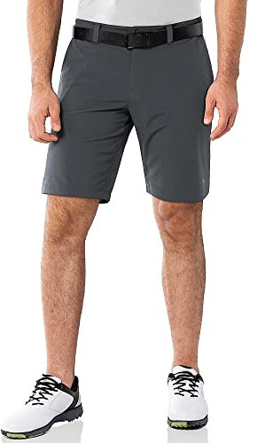 33,000ft Herren Golf Shorts Stretch Bermuda Shorts UPF 50+ Leichte Kurze Golfhose Chino Shorts Summer Shorts mit 3 Tee-Halter & 4 Taschen 23 cm für Golfen, Grau 34