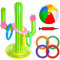 Cactus Gonflable Jeux Piscine,Gonflable Jeu de Lancer D'anneau,Jeu de Lancer d'anneaux Gonflable pour Piscine, Jouets de Piscine gonflables Cactus Hawaiian Party Pool Beach