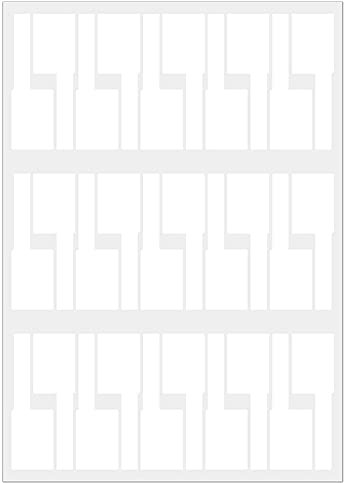 Oikabio 30 hojas etiquetas de cable pegatinas impermeables red PC UTP cable encuadernación etiqueta A4 cable etiqueta ()