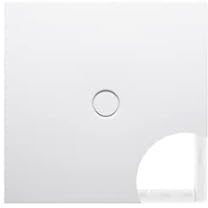 BetteFloor Duschwanne mit Minimum-Wannenträger, 130x80cm, 5793-440T1, Farbe: Snow (weiß matt)