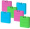 Mini Kühlakkus 6er Set blau - je 8 x 7 cm / 120 ml - Kleine Kühl Elemente mit flachem Design - Kühlpack für Brotdose Lunchbox Kühltasche Camping Picknick Schule