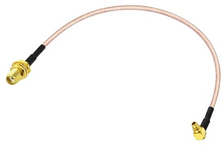 Bingfu MMCX Femmina Angolo Retto a SMA Femmina a Sporgere Cavo Prolunga RG316 20cm per Wi-Fi WLAN Wireless Ethernet RFID UWB WiMAX iBurst Zigbee Bluetooth