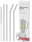 Replacement Metal Straw Compatible with Stanley Cup 40oz 4Pack, Mellbree Reusable Stainless Steel Straws Compatible with Stanley Adventure Quencher Travel Tumbler