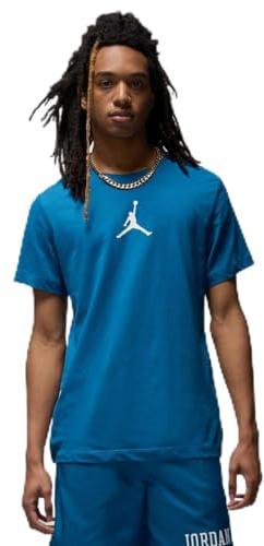 NIKE Jumpman DF Crew T-Shirt für Herren, Industrieblau/Segel, M