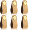 Poignée de Meubles en Cuir Boutons de Porte Poignées de Tiroir avec Vis pour Armoire Bureau Table de Chevet Bibliothèque Meubles 6 Pièces Beige Monotrou